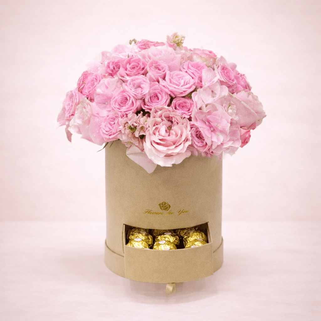 Pink Charm Gift Box - italianflowerkw