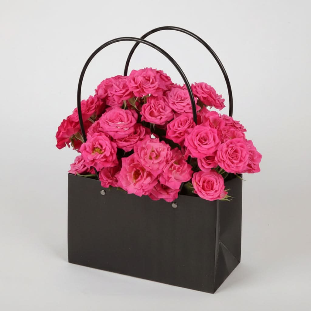 Pink Roses Elegance-italianflowerkw