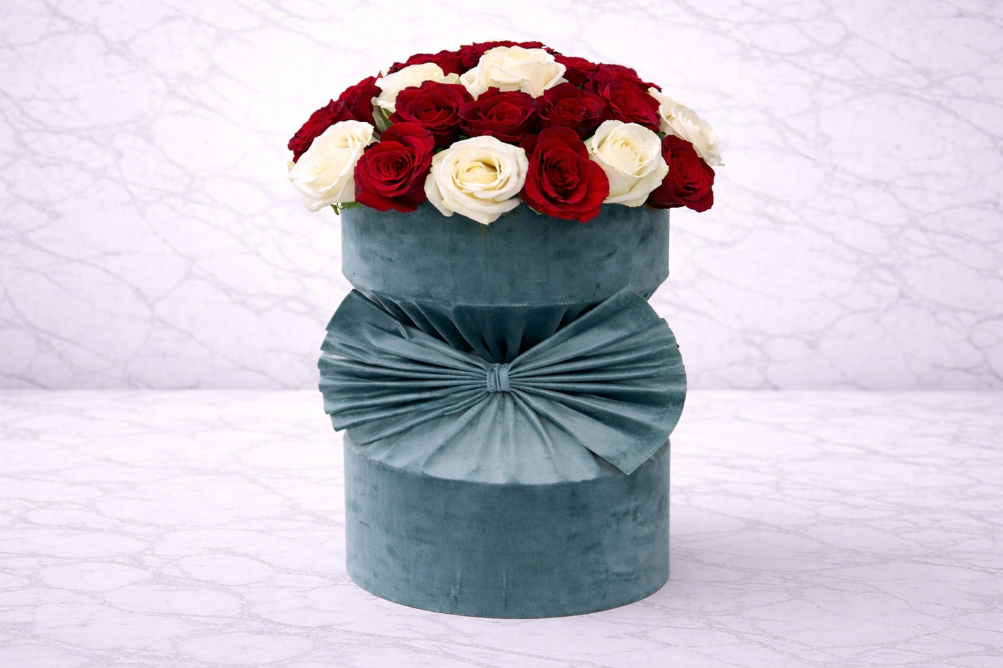 velvet box rose bouquet