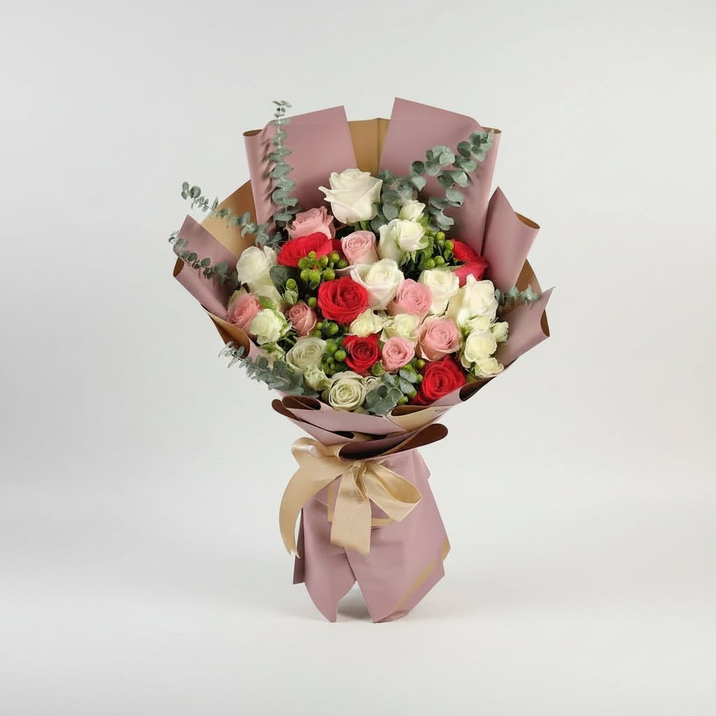 vip mix flowers bouquet. - italianflowerkw