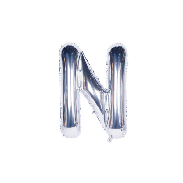 Silver Foil Alphabet A-Z Balloons