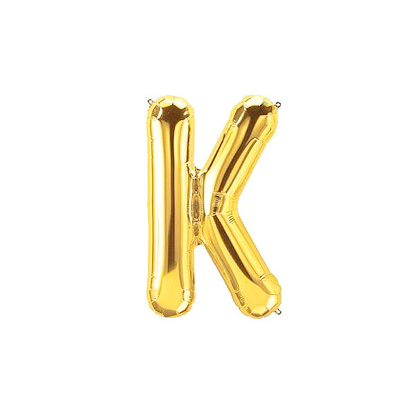 Golden Foil Alphabet A-Z Balloons