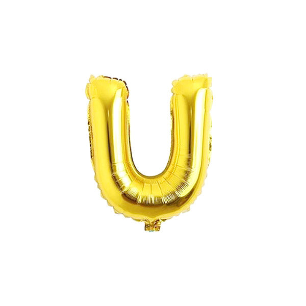 Golden Foil Alphabet A-Z Balloons