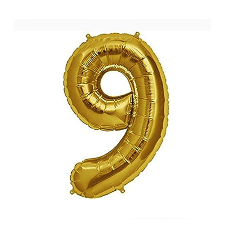 Golden Numerical Foil Balloon