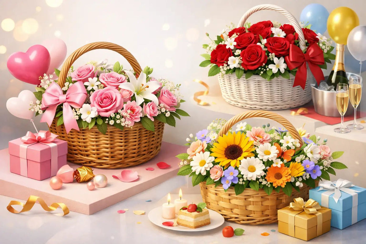 أفضل سلال ورد للتهنئة لكل مناسبة سعيدة - italianflowerkw