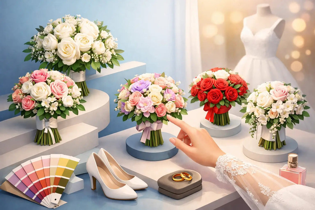 اسعار بوكيهات العروس وكيف تختارين باقة زفافك - italianflowerkw