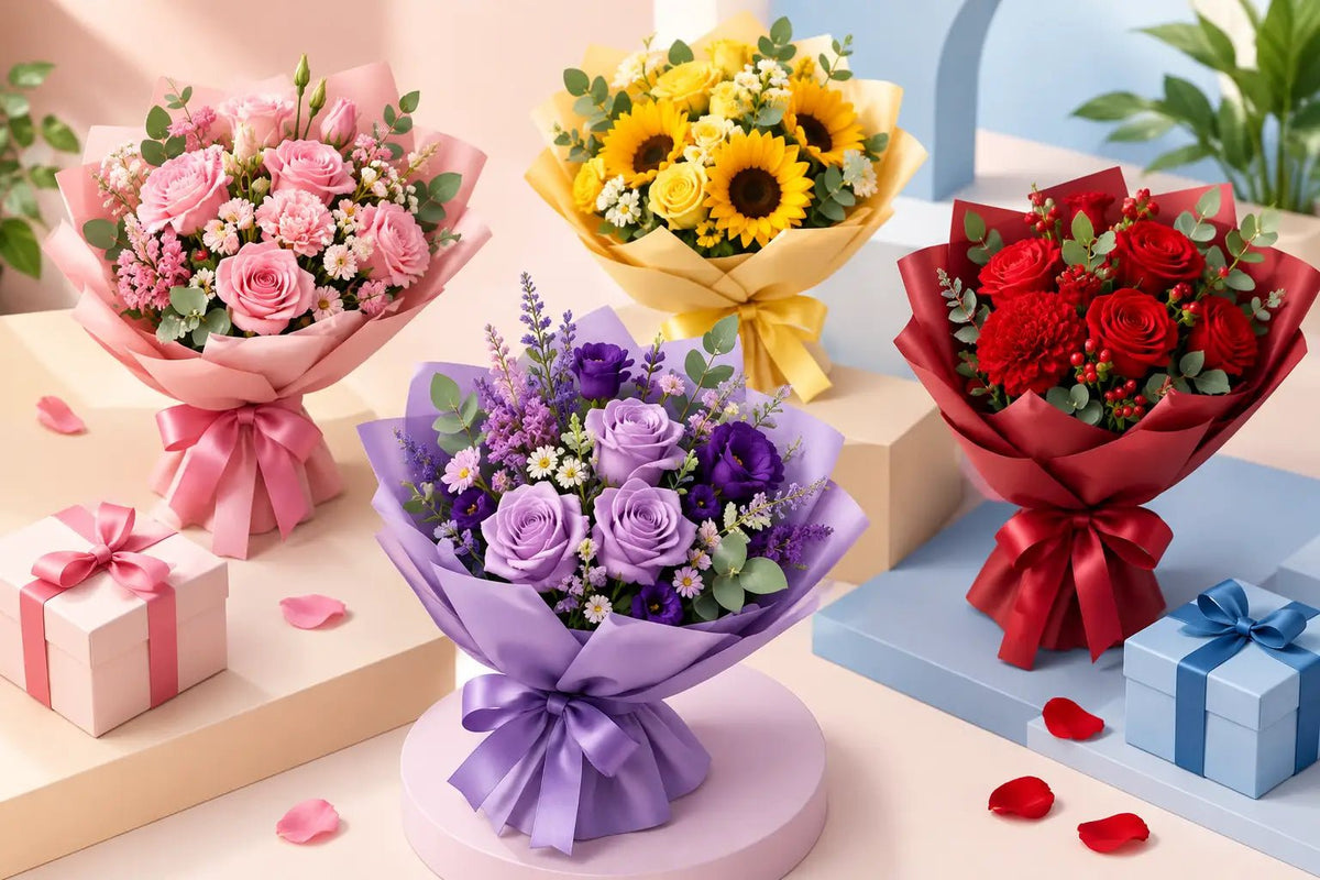 اتجاهات ألوان الزهور الجديدة لهدايا أجمل - italianflowerkw
