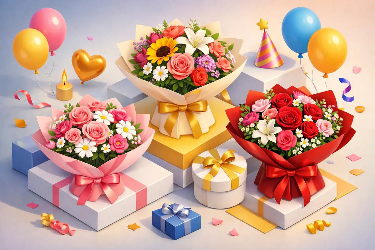 باقات ورد للتهنئة تجعل كل مناسبة أكثر بهجة - italianflowerkw