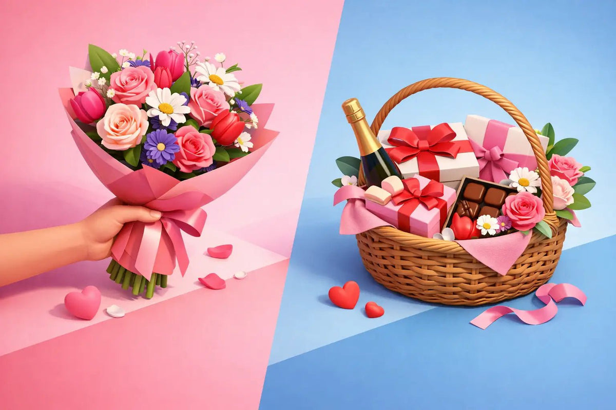 بوكيه يد أم سلة وأيهما يليق بهديتك القادمة؟ - italianflowerkw