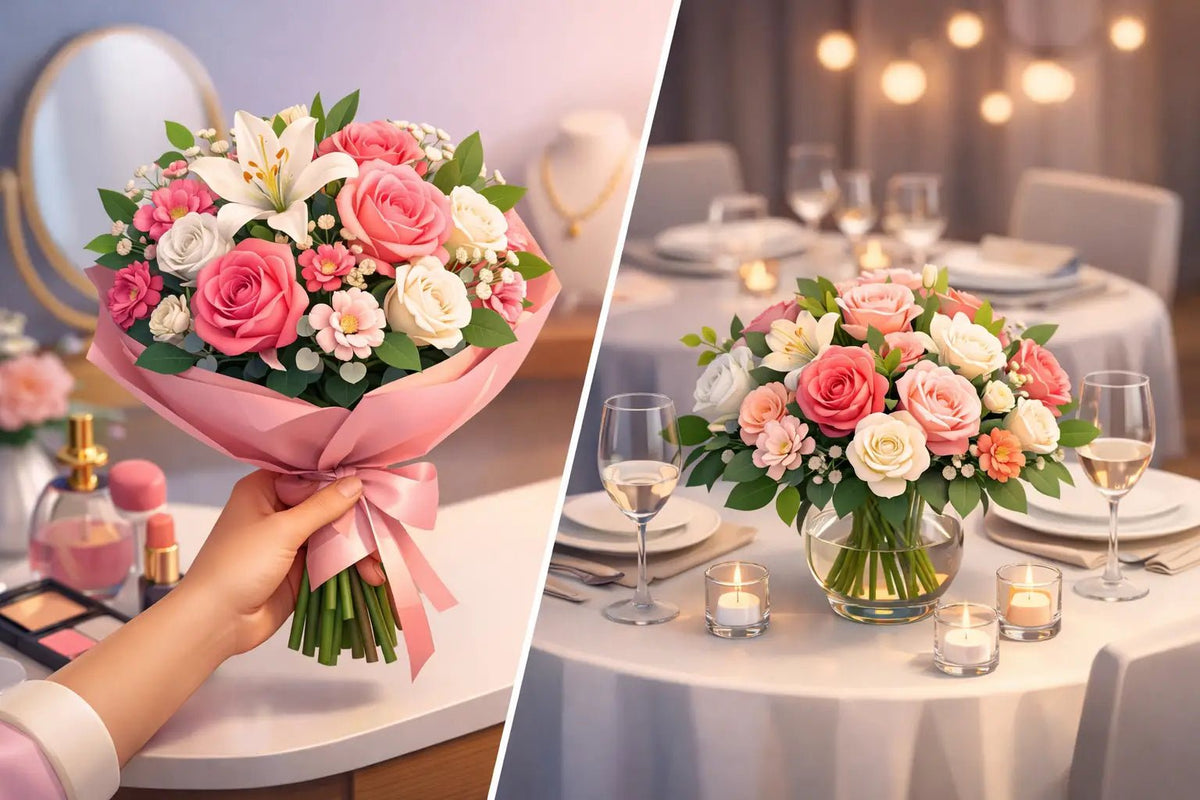 بوكيه يد أم تنسيق طاولة؟ اختاري الأنسب لمناسبتك - italianflowerkw