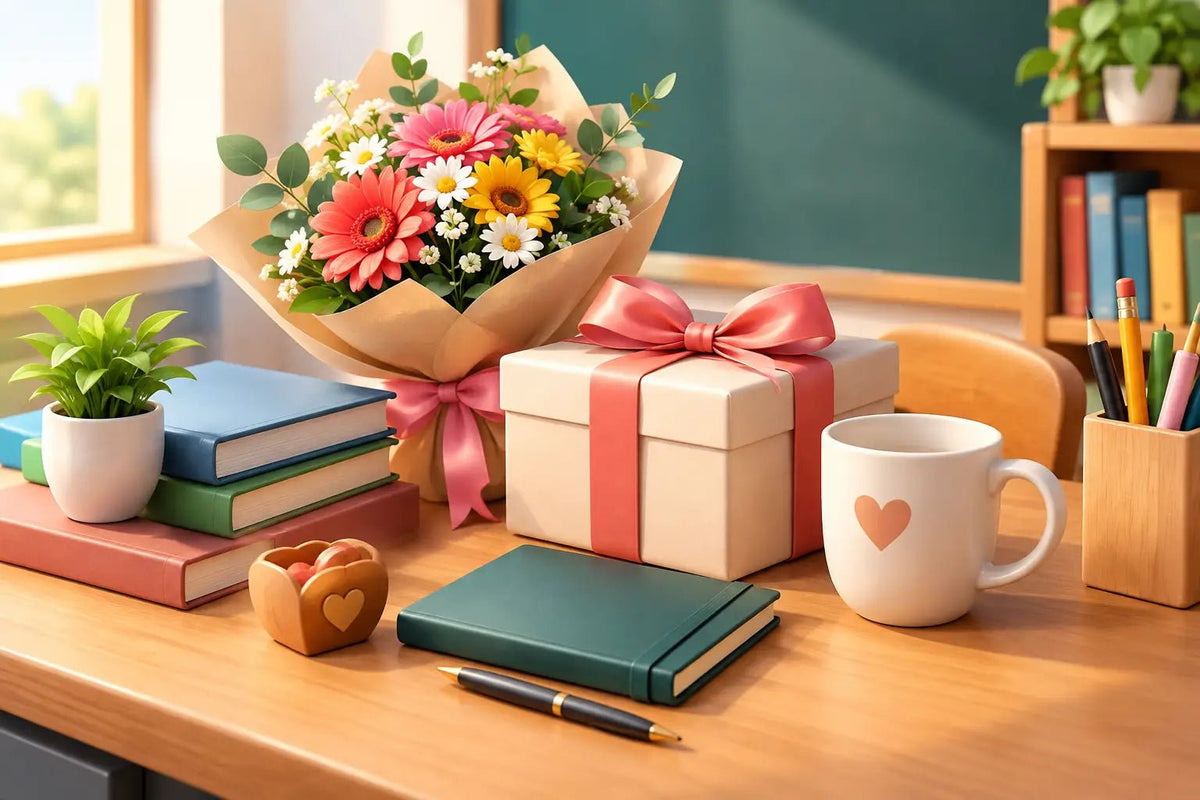 دليل هدايا يوم المعلم لاختيار هدية تترك أثراً - italianflowerkw