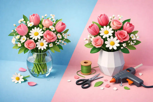 Fresh Flowers vs Artificial Flowers - italianflowerkw