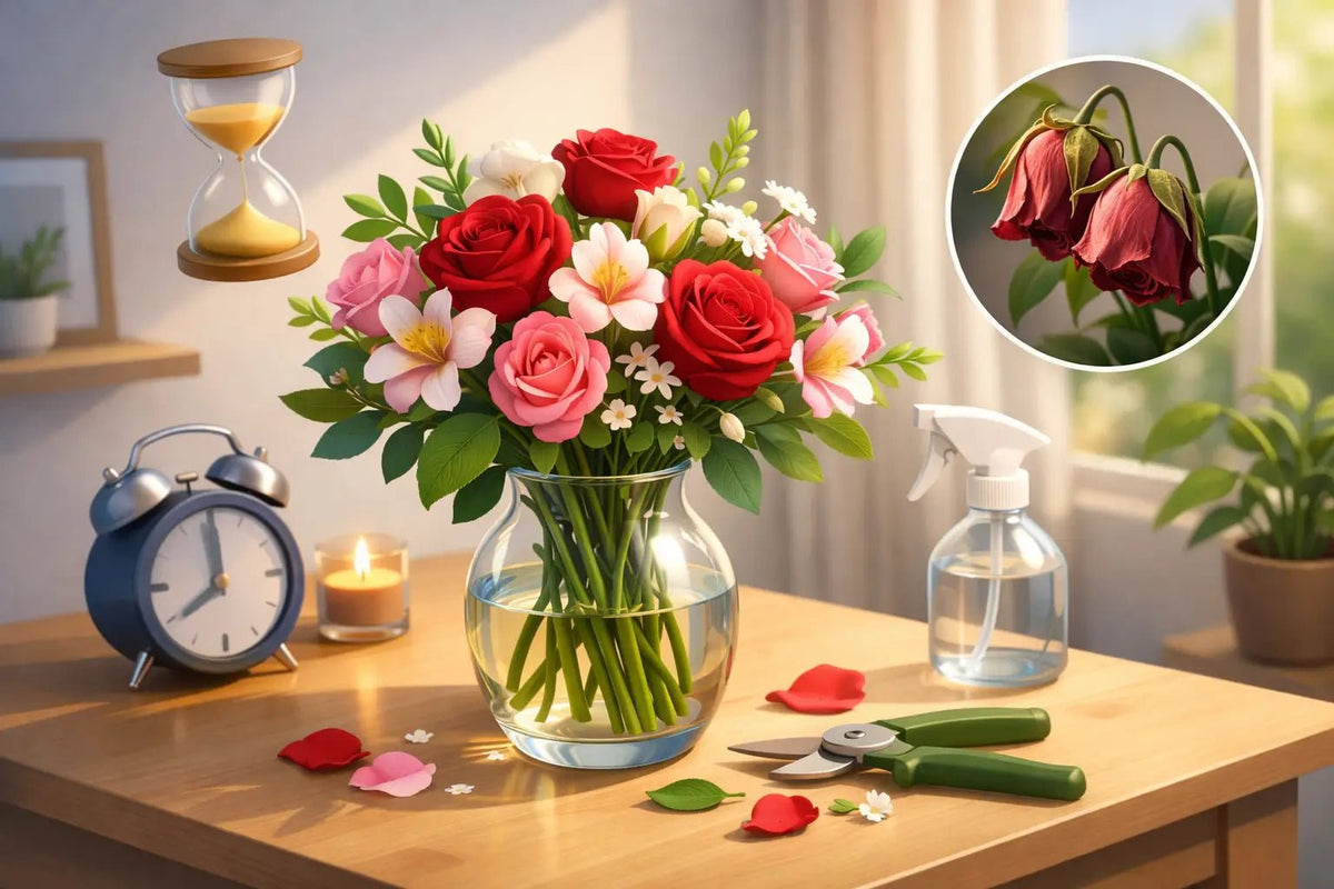 كم يدوم الورد الطبيعي بالمنزل؟ وكيف تحافظ عليه - italianflowerkw