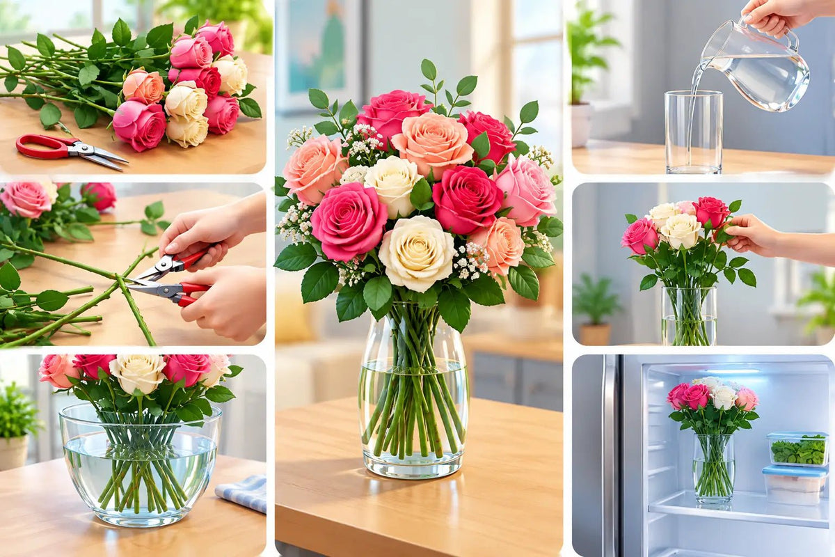 كيفية حفظ الورد المقطوف طويلا في 8 خطوات - italianflowerkw