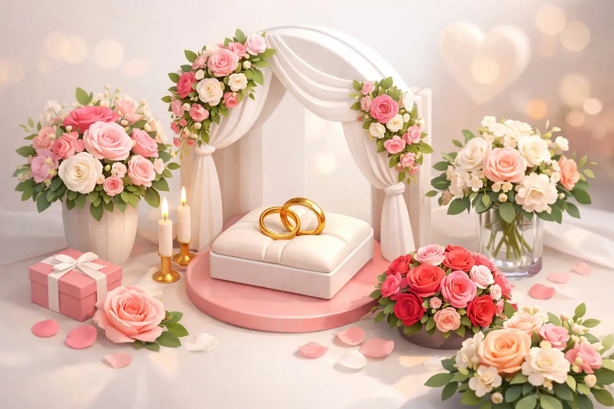 ما أفضل ورد لحفل زفاف يليق بفرحتكما الكبيرة؟ - italianflowerkw