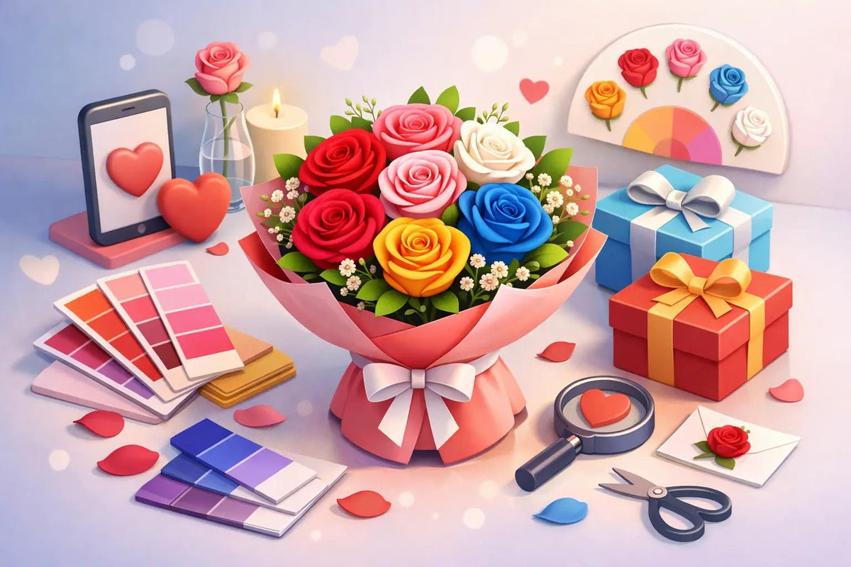 ما معنى الوان الورد؟ دليلك لاختيار باقة تعبّر عنك - italianflowerkw