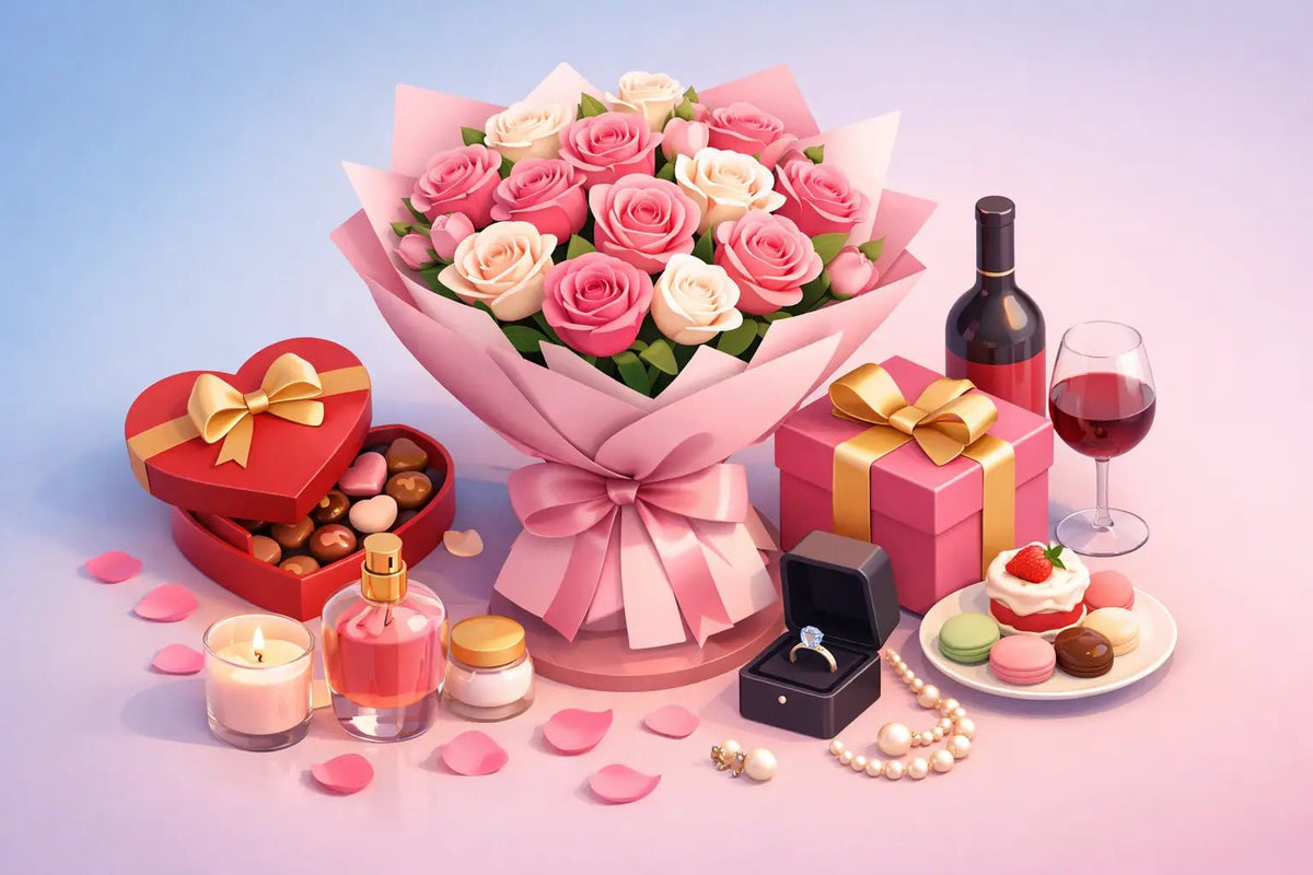 ماذا تُهدى مع الورد؟ أفكار تكمل جمال الباقة - italianflowerkw