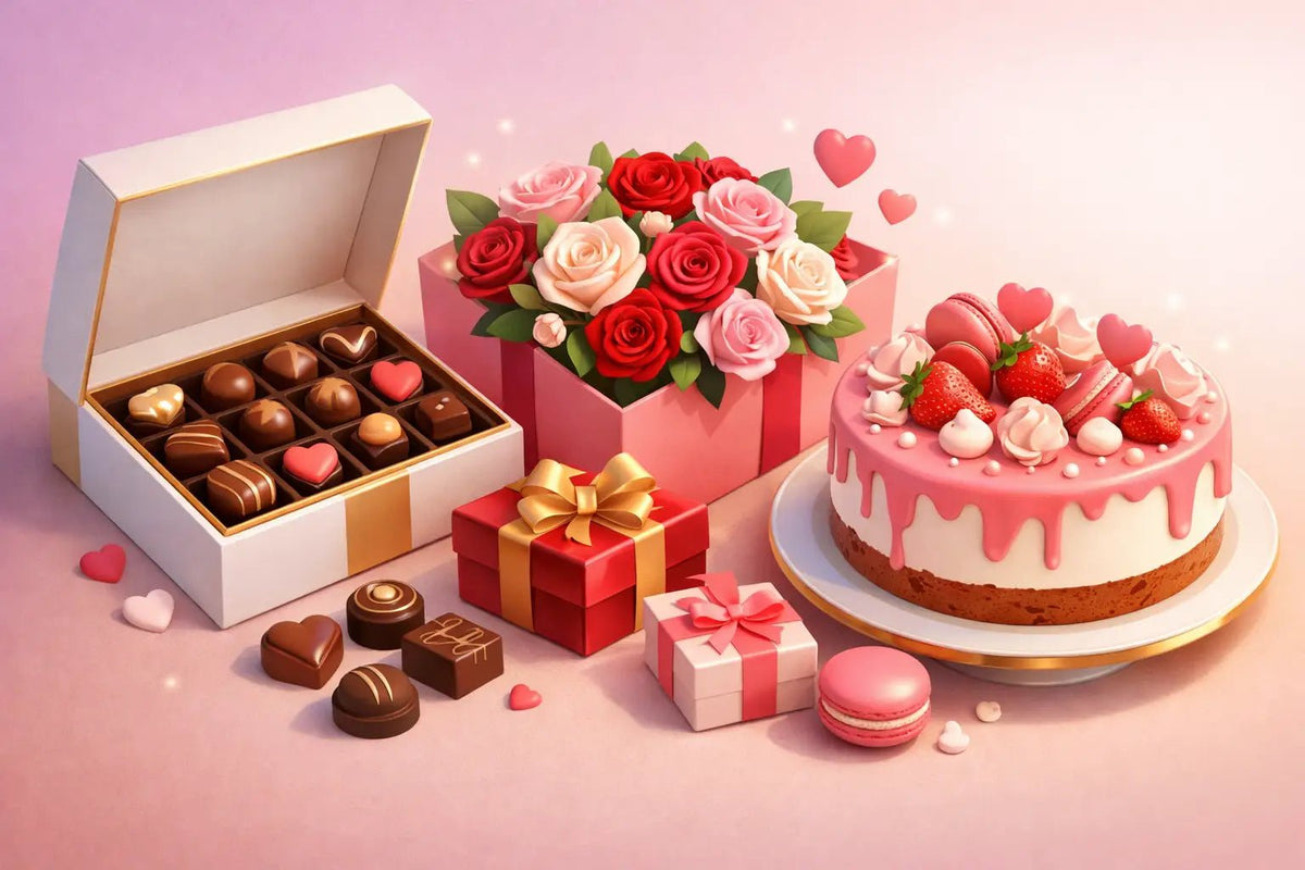 شوكولاتة مع ورد أم كيك؟ هديتك الأجمل لكل مناسبة - italianflowerkw