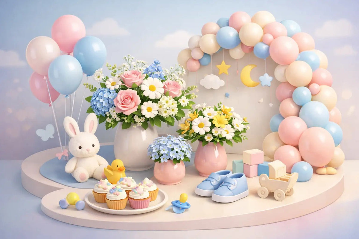 زهور حفلة البيبي شاور: أفكار أنيقة - italianflowerkw