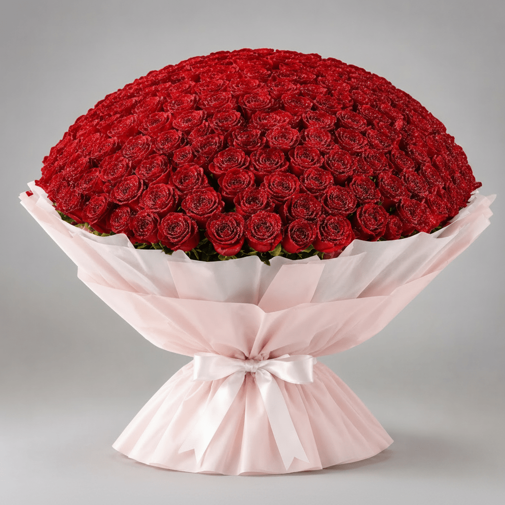 1000 Red Roses Grand Bouquet-italianflowerkw