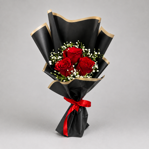 3 Red Roses Bouquet kuwait | italianflowerkw-italianflowerkwRed Roses Bouquet KuwaitRed Roses Bouquet Kuwait