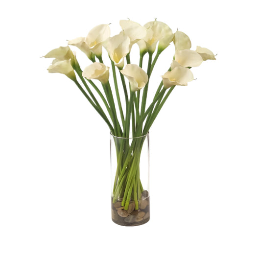 calla with vase