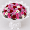 50 Mixed Roses Bouquet Birthday flowers kuwait-italianflowerkw