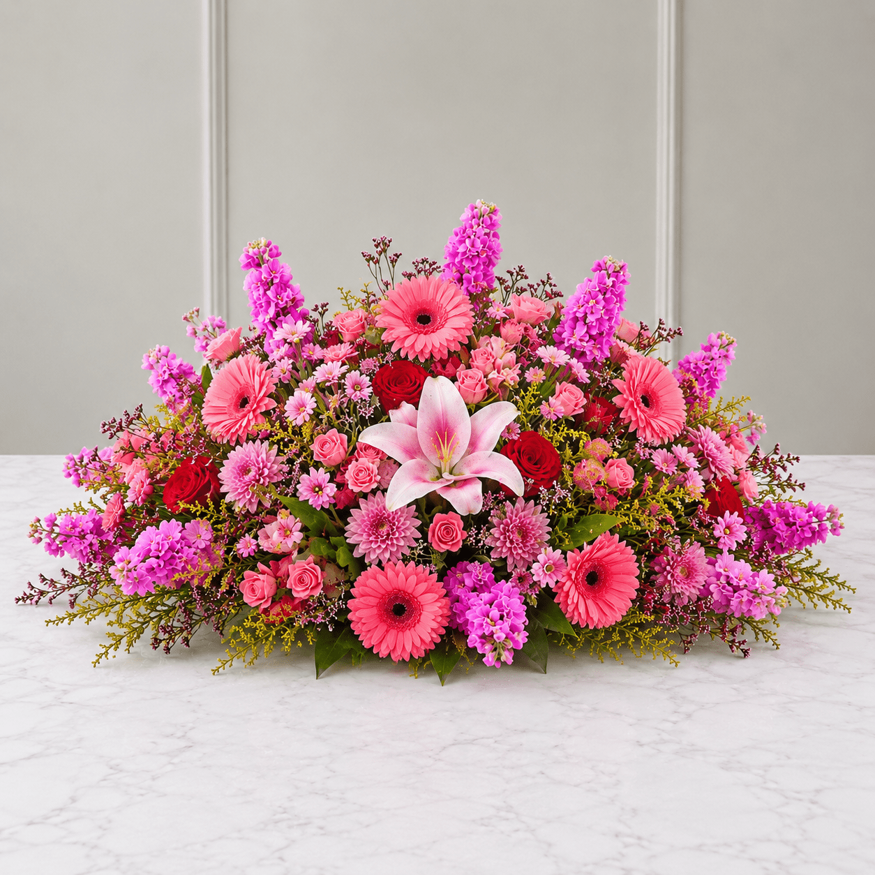 Pink Blossom Grand Centerpiece-italianflowerkw