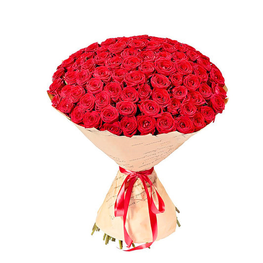 Red Rose Hand Bouquets - 100piece