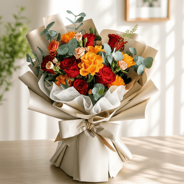 Autumn Bliss Mixed Bouquet - italianflowerkw