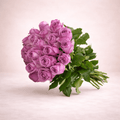 💜 Beautiful Floral Arrangement – Purple Roses - italianflowerkw