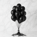 Black Helium Balloons Bouquet – 10 Pcs-italianflowerkwBlack Balloon Bouquet
