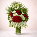 Mix Flowers Bouquet & Chocolates Gift Set Same Day Delivery-italianflowerkwRed and White Flower