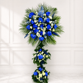 Blue Royal Standing Arrangement.-italianflowerkw