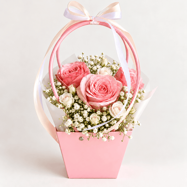 Blush Pink Roses Kuwait-italianflowerkw