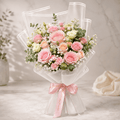 Blush Pink Rose Bouquet-italianflowerkw