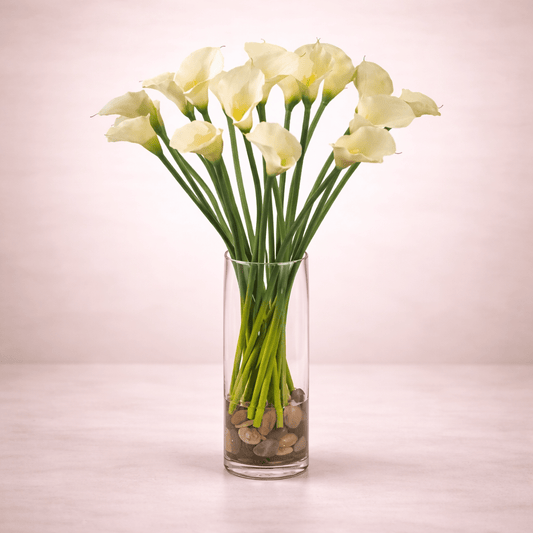 White Calla Lily Vase Arrangement-italianflowerkwWhite Calla Lily Bouquet