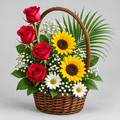 Classic mixed Flower Basket kuwait-italianflowerkw