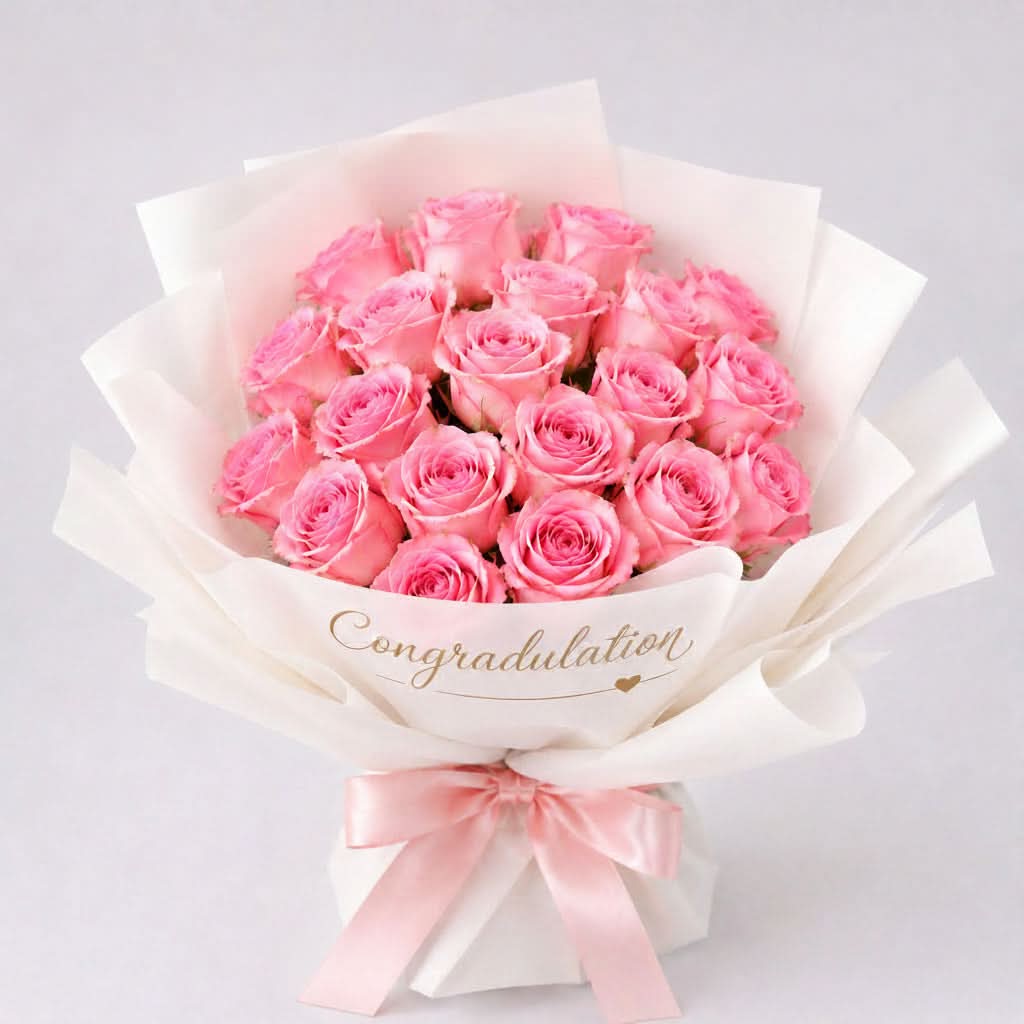 Luxurious Pink Flowers|Same Day Kuwait Delivery-italianflowerkwPink Rose Bouquet KuwaitPink Rose Bouquet Kuwait