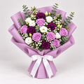 elegance purple flowers bouquet-italianflowerkw