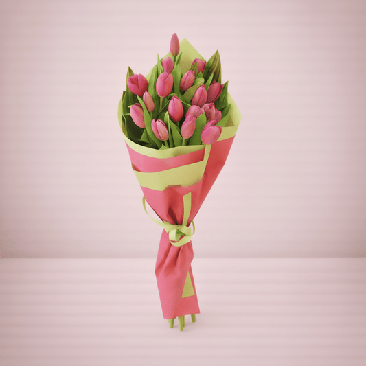 Beautiful Pink Tulip Hand Bouquet-italianflowerkwBeautiful Pink Tulips#foBeautiful Pink Tulipscus_keyword#