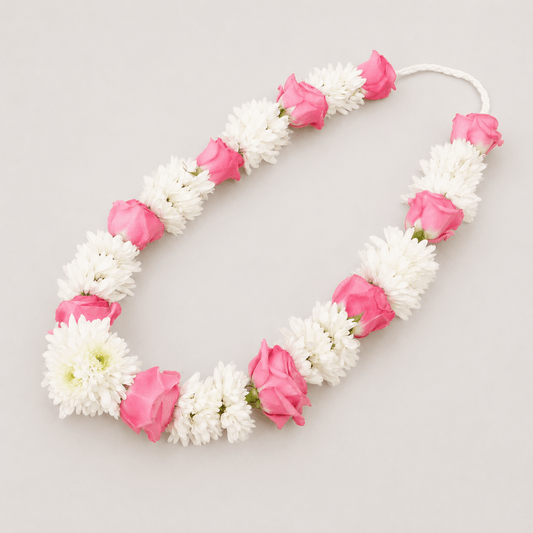 Fresh floral garland for celebrations. - italianflowerkw