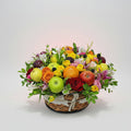 Colorful Mix Flowers and Fruit Bouquet Arrangement.-italianflowerkw