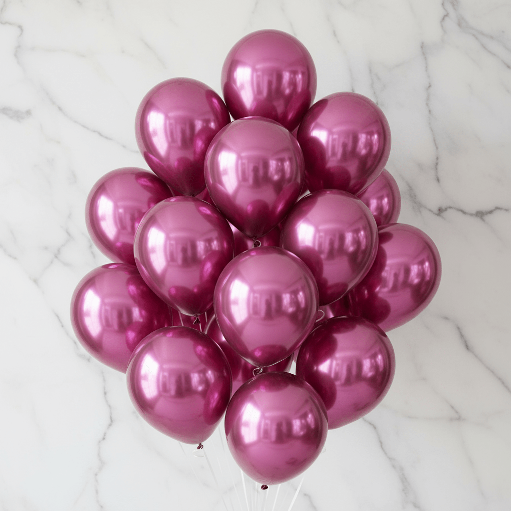 10 Helium Filled Party Fuchsia Balloons-italianflowerkwPink Balloon Bouquet