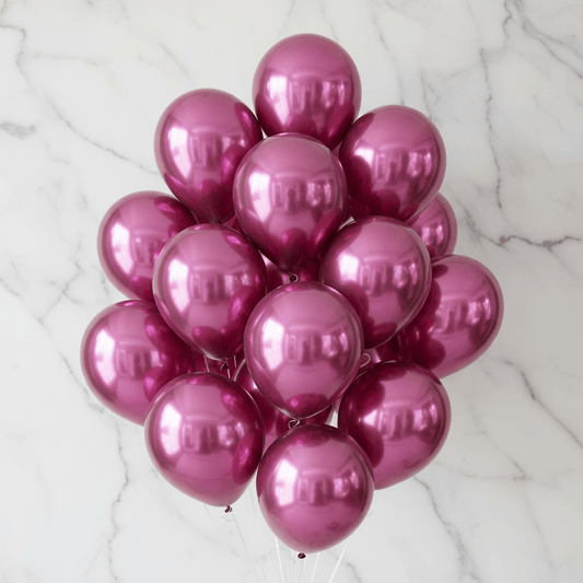 10 Helium Filled Party Fuchsia Balloons-italianflowerkwPink Balloon Bouquet