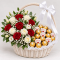 gift basket roses and chocolates kuwait-italianflowerkw