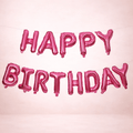 Happy birthday pink foil balloon - italianflowerkw