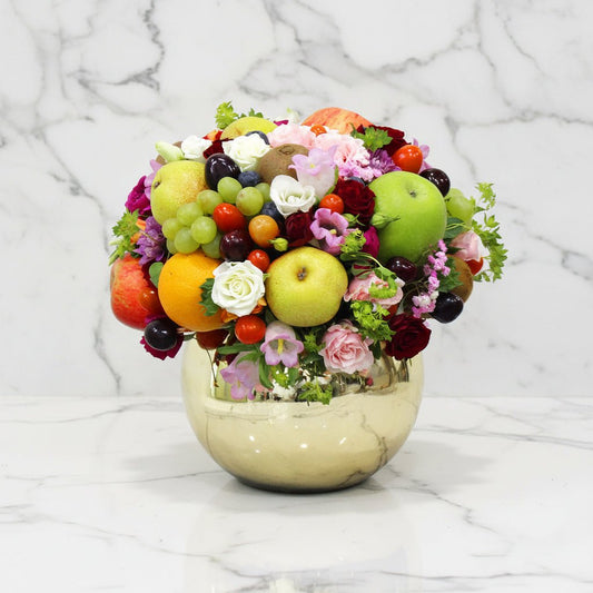 Mix Fruits with Flower Arrangement 1 - italianflowerkw