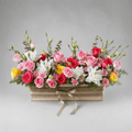Mixed Flowers Basket Arrangement-italianflowerkw