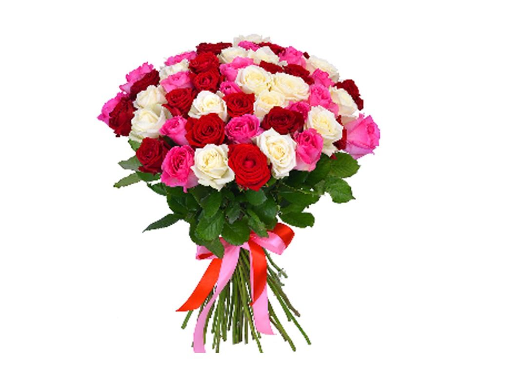 30 Mixed Roses (Red • Pink • White)